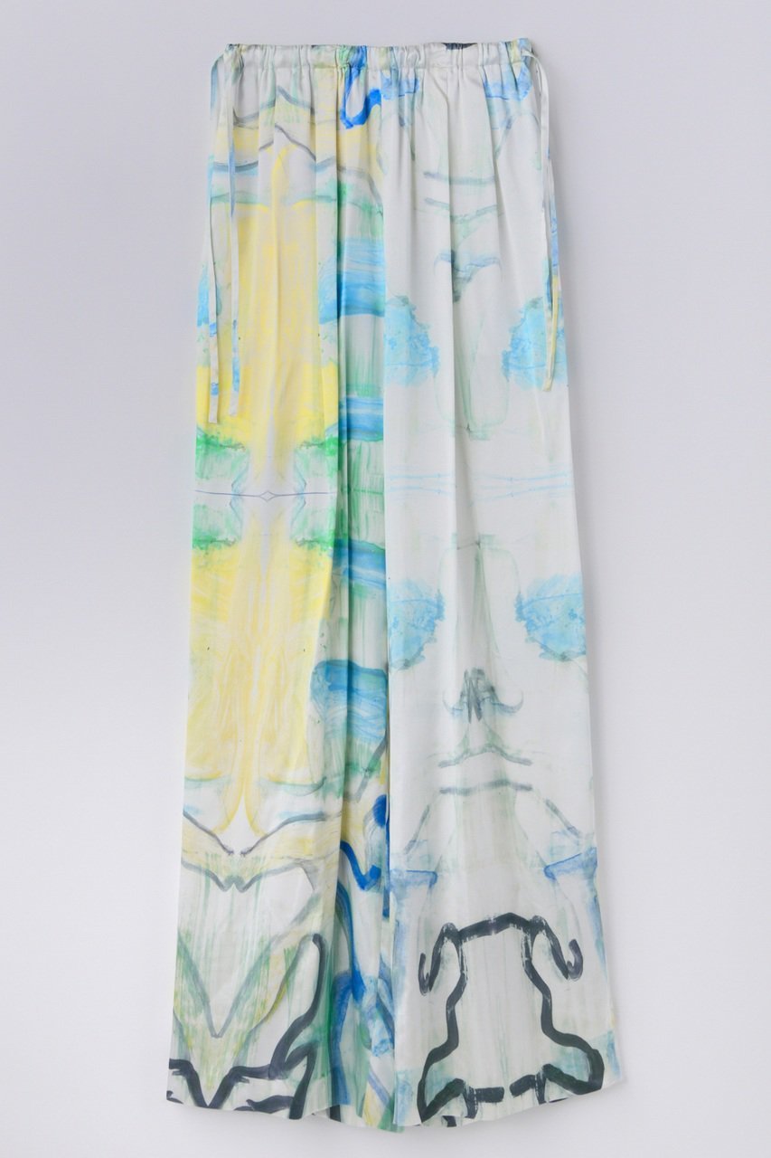 【エンフォルド/ENFOLD】のDRAWSTRING WIDE-PANTS インテリア・キッズ・メンズ・レディースファッション・服の通販 founy(ファウニー) 　ファッション　Fashion　レディースファッション　Fashion for Women　パンツ　Pants & Trousers　プリント　Print, Printed Pattern　巾着　Drawstring Bag, Kinchaku　マルチ|ID: prp329100004876238 ipo3291000000036370336