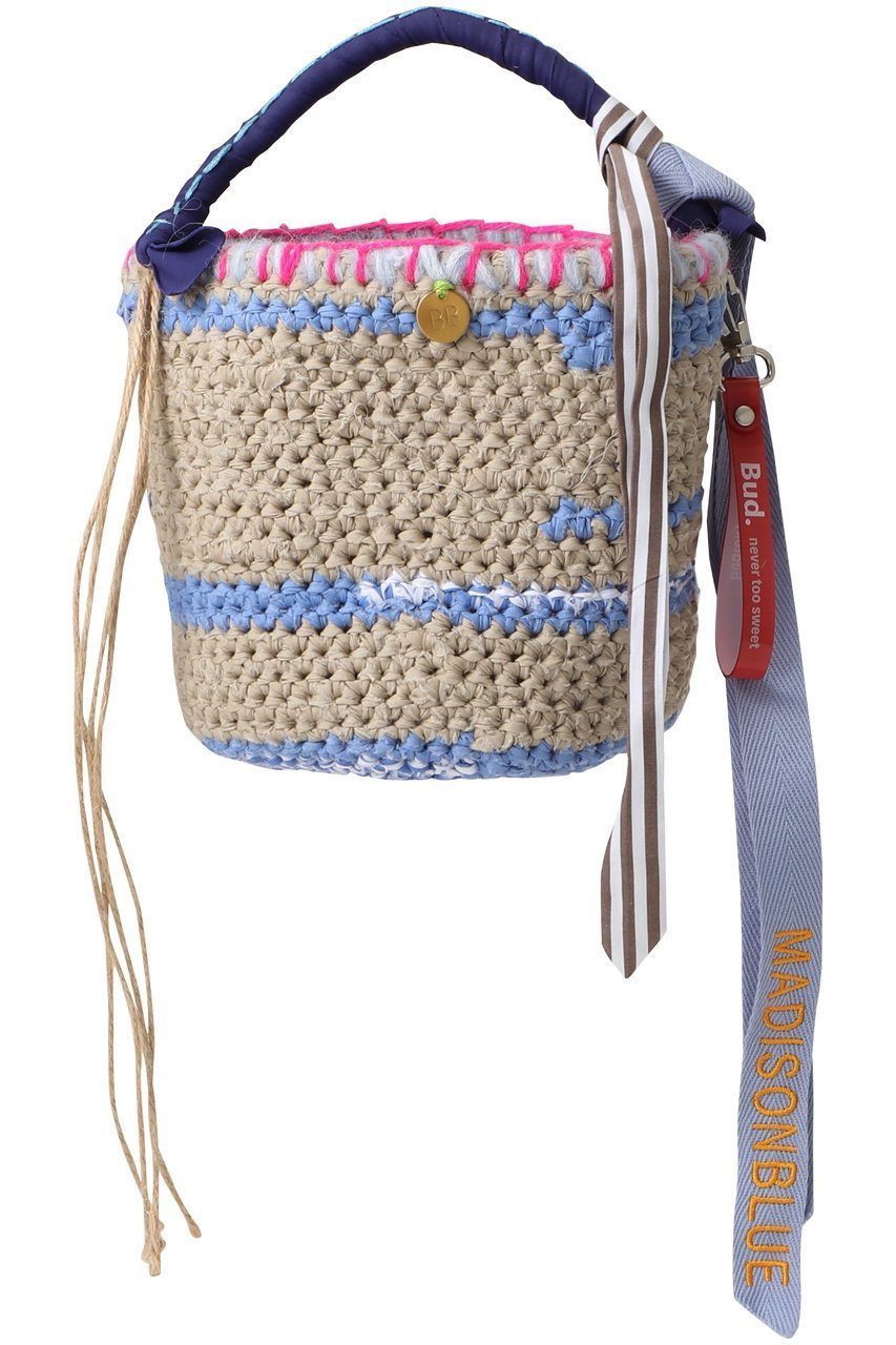 【マディソンブルー/MADISONBLUE】のHAND KNITTING BAG ハンドニットバッグ 大人の最旬トレンドファッション＆コーディネート founy(ファウニー) 　ファッション　Fashion　レディースファッション　Fashion for Women　トップス・カットソー　Cut & Sew Tops　ニット　Knit Tops & Sweaters　エレガント 上品　Elegant　コレクション　Collection, Seasonal Line　ストライプ　Stripe, Striped Pattern　スペシャル　Special, Limited Edition　スマート　Smart, Elegant　財布　Wallet, Purse　トレンド　Trend, Trending Now　フリンジ　Fringe, Tassel　ポーチ　Pouch, Small Case　新作・新入荷　New Arrivals / New In　 other-1|ID: prp329100004876245 ipo3291000000036754946