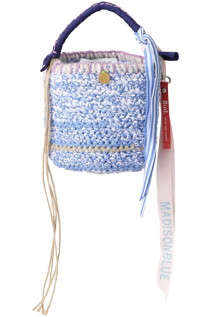 【マディソンブルー/MADISONBLUE】のHAND KNITTING BAG ハンドニットバッグ インテリア・キッズ・メンズ・レディースファッション・服の通販 founy(ファウニー) 　ファッション　Fashion　レディースファッション　Fashion for Women　トップス・カットソー　Cut & Sew Tops　ニット　Knit Tops & Sweaters　エレガント 上品　Elegant　コレクション　Collection, Seasonal Line　ストライプ　Stripe, Striped Pattern　スペシャル　Special, Limited Edition　スマート　Smart, Elegant　財布　Wallet, Purse　トレンド　Trend, Trending Now　フリンジ　Fringe, Tassel　ポーチ　Pouch, Small Case　新作・新入荷　New Arrivals / New In　マルチカラー3|ID: prp329100004876245 ipo3291000000036754949