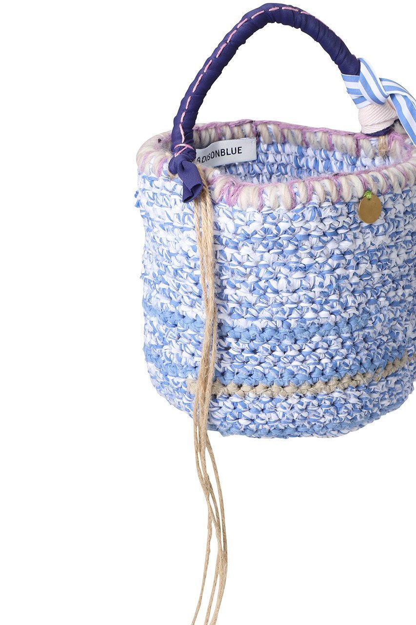 【マディソンブルー/MADISONBLUE】のHAND KNITTING BAG ハンドニットバッグ 大人の最旬トレンドファッション＆コーディネート founy(ファウニー) 　ファッション　Fashion　レディースファッション　Fashion for Women　トップス・カットソー　Cut & Sew Tops　ニット　Knit Tops & Sweaters　エレガント 上品　Elegant　コレクション　Collection, Seasonal Line　ストライプ　Stripe, Striped Pattern　スペシャル　Special, Limited Edition　スマート　Smart, Elegant　財布　Wallet, Purse　トレンド　Trend, Trending Now　フリンジ　Fringe, Tassel　ポーチ　Pouch, Small Case　新作・新入荷　New Arrivals / New In　other-4|ID: prp329100004876245 ipo3291000000036754952