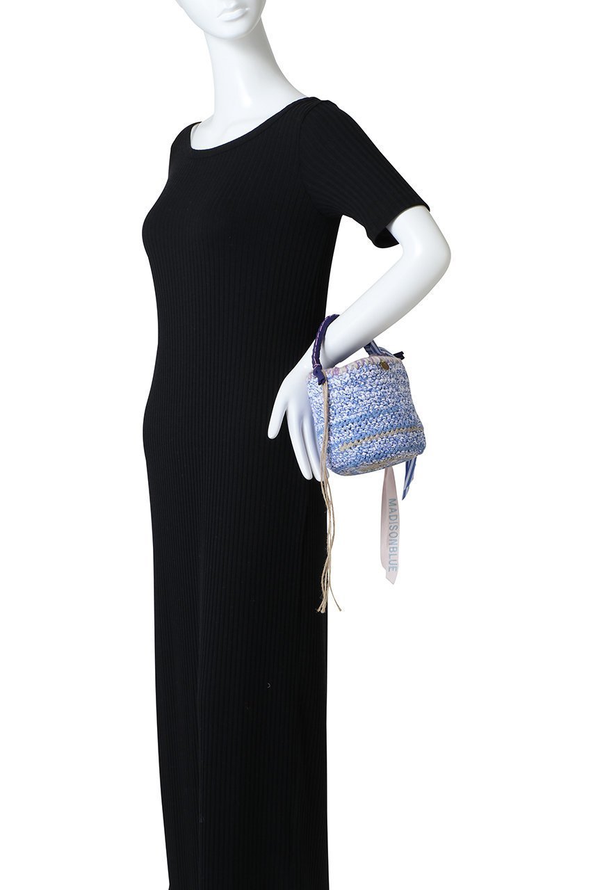 【マディソンブルー/MADISONBLUE】のHAND KNITTING BAG ハンドニットバッグ 人気、トレンドファッション・服の通販 founy(ファニー) 　ファッション　Fashion　レディースファッション　Fashion for Women　トップス・カットソー　Cut & Sew Tops　ニット　Knit Tops & Sweaters　バッグ　Bags　エレガント 上品　Elegant　コレクション　Collection, Seasonal Line　ストライプ　Stripe, Striped Pattern　スペシャル　Special, Limited Edition　スマート　Smart, Elegant　財布　Wallet, Purse　トレンド　Trend, Trending Now　フリンジ　Fringe, Tassel　ポーチ　Pouch, Small Case　other-2|ID: prp329100004876246 ipo3291000000036371369
