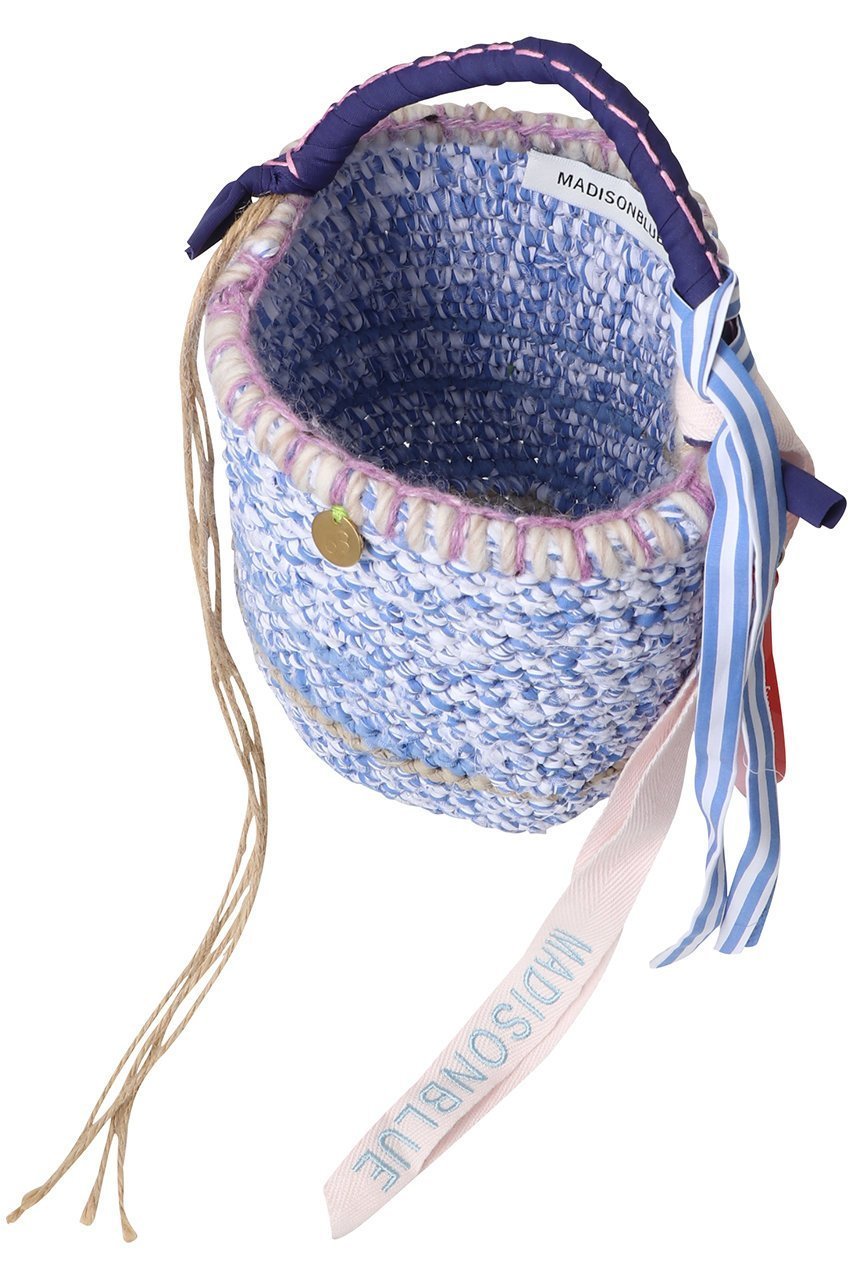 【マディソンブルー/MADISONBLUE】のHAND KNITTING BAG ハンドニットバッグ 人気、トレンドファッション・服の通販 founy(ファニー) 　ファッション　Fashion　レディースファッション　Fashion for Women　トップス・カットソー　Cut & Sew Tops　ニット　Knit Tops & Sweaters　バッグ　Bags　エレガント 上品　Elegant　コレクション　Collection, Seasonal Line　ストライプ　Stripe, Striped Pattern　スペシャル　Special, Limited Edition　スマート　Smart, Elegant　財布　Wallet, Purse　トレンド　Trend, Trending Now　フリンジ　Fringe, Tassel　ポーチ　Pouch, Small Case　other-5|ID: prp329100004876246 ipo3291000000036371375