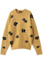 【メゾンスペシャル/MAISON SPECIAL】のMany Flower Knit Pullover/メニーフラワーニットプルオーバー 大人の最旬トレンドファッション＆コーディネート founy(ファウニー) ファッション Fashion レディースファッション Fashion for Women トップス・カットソー Cut & Sew Tops ニット Knit Tops & Sweaters カジュアルプルオーバー・ニットトップス Pullovers & Knit Tops / Casual Pullovers スラックス Slacks, Dress Pants デニム Denim, Jeans Material リラックス Relax, Relaxed Fit A/W・秋冬 Autumn/Winter thumbnail YEL(イエロー)|ID: prp329100004876248 ipo3291000000036371384
