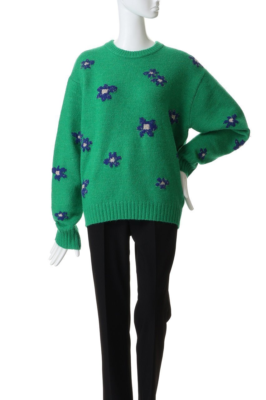 【メゾンスペシャル/MAISON SPECIAL】のMany Flower Knit Pullover/メニーフラワーニットプルオーバー 大人の最旬トレンドファッション＆コーディネート founy(ファウニー) 　ファッション　Fashion　レディースファッション　Fashion for Women　トップス・カットソー　Cut & Sew Tops　ニット　Knit Tops & Sweaters　カジュアルプルオーバー・ニットトップス　Pullovers & Knit Tops / Casual Pullovers　スラックス　Slacks, Dress Pants　デニム　Denim, Jeans Material　リラックス　Relax, Relaxed Fit　A/W・秋冬　Autumn/Winter　other-2|ID: prp329100004876248 ipo3291000000036371386