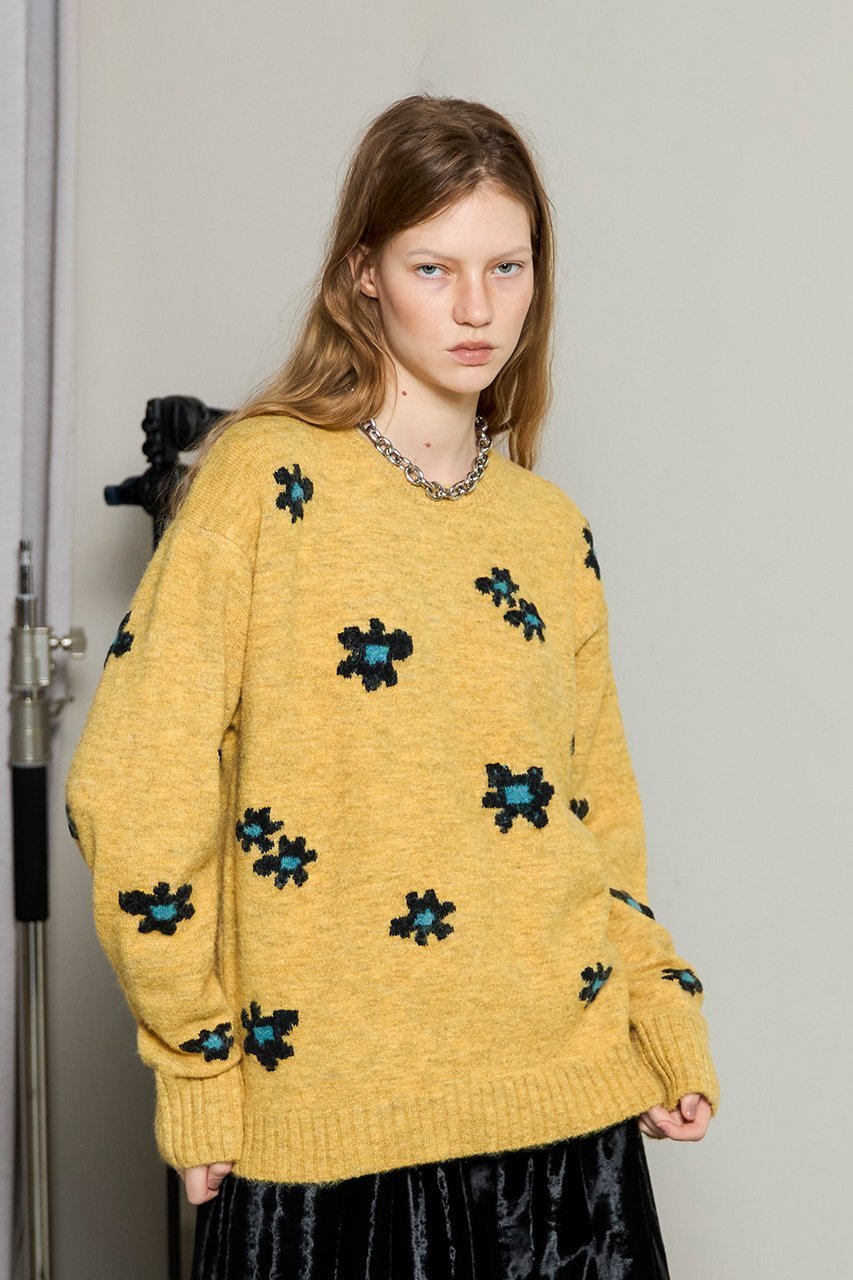 【メゾンスペシャル/MAISON SPECIAL】のMany Flower Knit Pullover/メニーフラワーニットプルオーバー 大人の最旬トレンドファッション＆コーディネート founy(ファウニー) 　ファッション　Fashion　レディースファッション　Fashion for Women　トップス・カットソー　Cut & Sew Tops　ニット　Knit Tops & Sweaters　カジュアルプルオーバー・ニットトップス　Pullovers & Knit Tops / Casual Pullovers　スラックス　Slacks, Dress Pants　デニム　Denim, Jeans Material　リラックス　Relax, Relaxed Fit　A/W・秋冬　Autumn/Winter　other-7|ID: prp329100004876248 ipo3291000000036371396