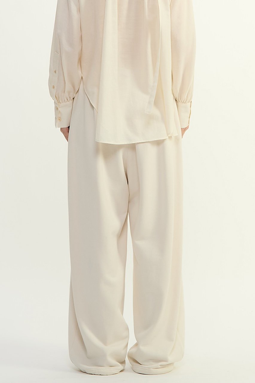 【プレインピープル/PLAIN PEOPLE】のソフト裏毛スウェットスラックスパンツ 人気、トレンドファッション・服の通販 founy(ファニー) 　ファッション　Fashion　レディースファッション　Fashion for Women　パンツ　Pants & Trousers　スラックス　Slacks, Dress Pants　ドローコード　Drawcord, Drawstring Cord　リラックス　Relax, Relaxed Fit　other-3|ID: prp329100004876262 ipo3291000000036371504