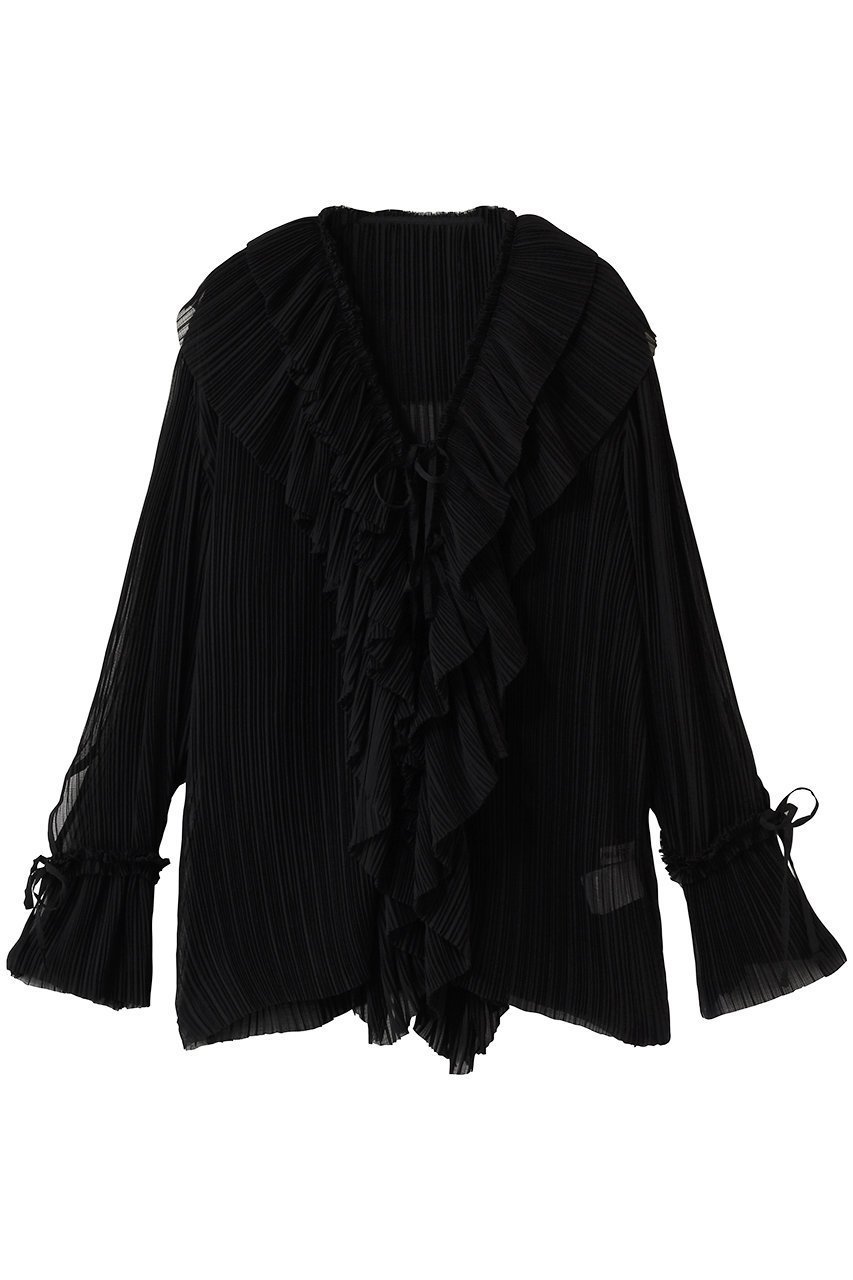 【プランク プロジェクト/PRANK PROJECT】のクレープシフォンチュニック 人気、トレンドファッション・服の通販 founy(ファニー) 　ファッション　Fashion　レディースファッション　Fashion for Women　ワンピース　Dresses　チュニック　Tunic Tops & Dresses　エアリー　Airy Texture　シフォン　Chiffon, Lightweight Fabric　チュニック　Tunic, Long Top　ドレープ　Drape, Draping Fabric　フェミニン　Feminine, Girly　フロント　Front, Front Design　プリーツ　Pleats, Pleated　リボン　Ribbon, Bow　再入荷　Restock / Back in Stock　 other-1|ID: prp329100004876286 ipo3291000000036371724