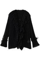 【プランク プロジェクト/PRANK PROJECT】のクレープシフォンチュニック 人気、トレンドファッション・服の通販 founy(ファニー) ファッション Fashion レディースファッション Fashion for Women ワンピース Dresses チュニック Tunic Tops & Dresses エアリー Airy Texture シフォン Chiffon, Lightweight Fabric チュニック Tunic, Long Top ドレープ Drape, Draping Fabric フェミニン Feminine, Girly フロント Front, Front Design プリーツ Pleats, Pleated リボン Ribbon, Bow 再入荷 Restock / Back in Stock thumbnail BLK(ブラック)|ID: prp329100004876286 ipo3291000000036371726