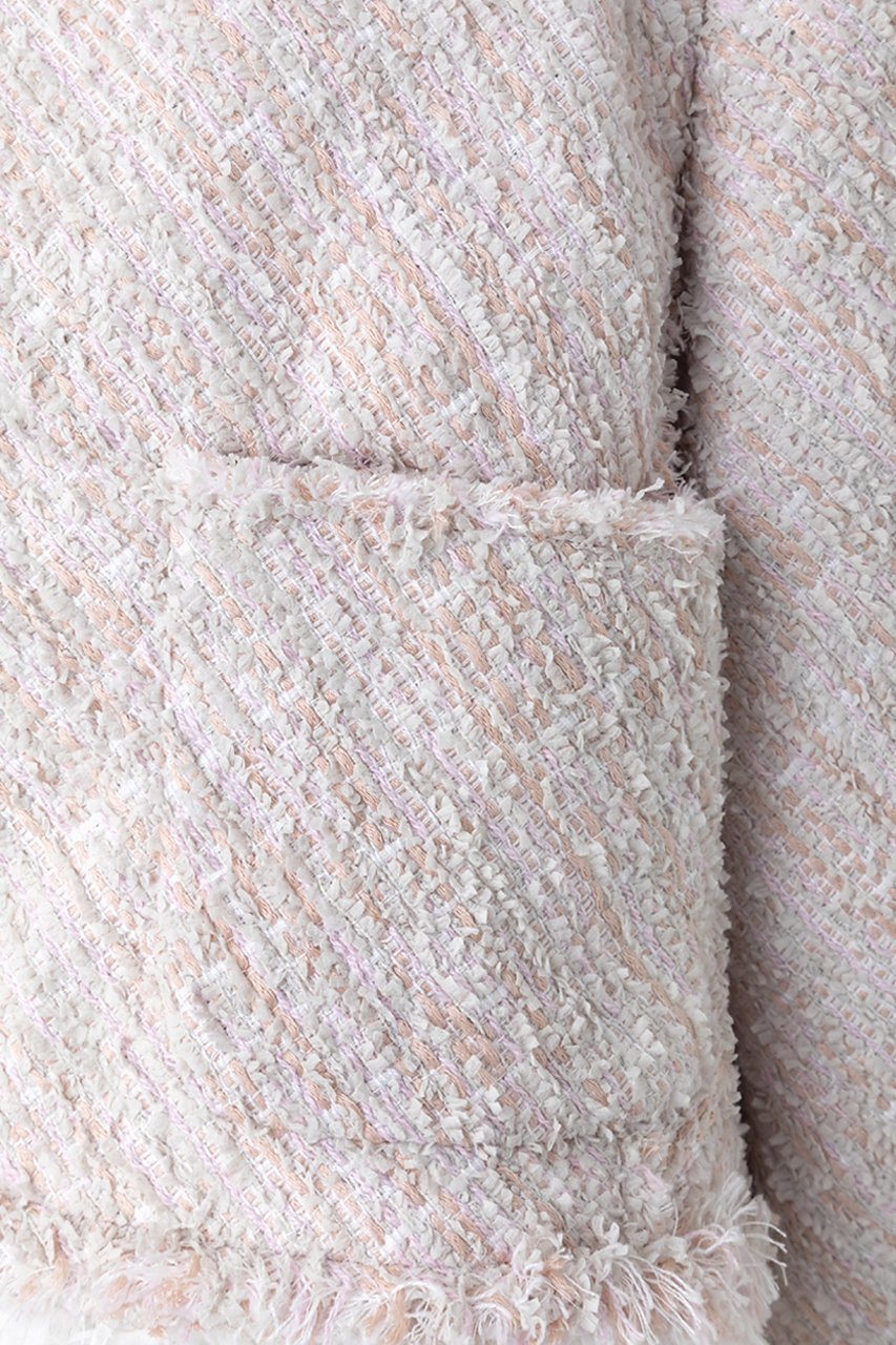 【オーヴィル/EAUVIRE】のツイードフリンジジャケット 人気、トレンドファッション・服の通販 founy(ファニー) 　ファッション　Fashion　レディースファッション　Fashion for Women　アウター　Coat / Outerwear Collection　レディースジャケット・軽アウター　Jackets　おすすめ　Recommended / Our Picks　ジャケット　Jacket, Outerwear　ツイード　Twill, Twill Weave　デニム　Denim, Jeans Material　バイアス　Bias, Diagonal Cut　フリンジ　Fringe, Tassel　ペーパー　Paper, Kraft Paper　リボン　Ribbon, Bow　エレガント 上品　Elegant　other-7|ID: prp329100004876307 ipo3291000000036371921