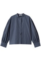 【エブール/ebure】のジェームスコットン バンドカラー長袖シャツ 人気、トレンドファッション・服の通販 founy(ファニー) ファッション Fashion レディースファッション Fashion for Women トップス・カットソー Cut & Sew Tops シャツ・ブラウス・オフィスカジュアル Elegant Blouses & Button-Ups イタリア Italy ギャザー Gathered, Ruffled シルク Silk, 100% Silk シルケット Silket, Silky Cotton スリーブ Sleeve, Long Sleeve / Short Sleeve フラット Flat, Flat Shoes ロング Long, Long-Length エレガント 上品 Elegant 長袖 Long Sleeve, Full Sleeve thumbnail ブルー|ID: prp329100004876313 ipo3291000000036371959