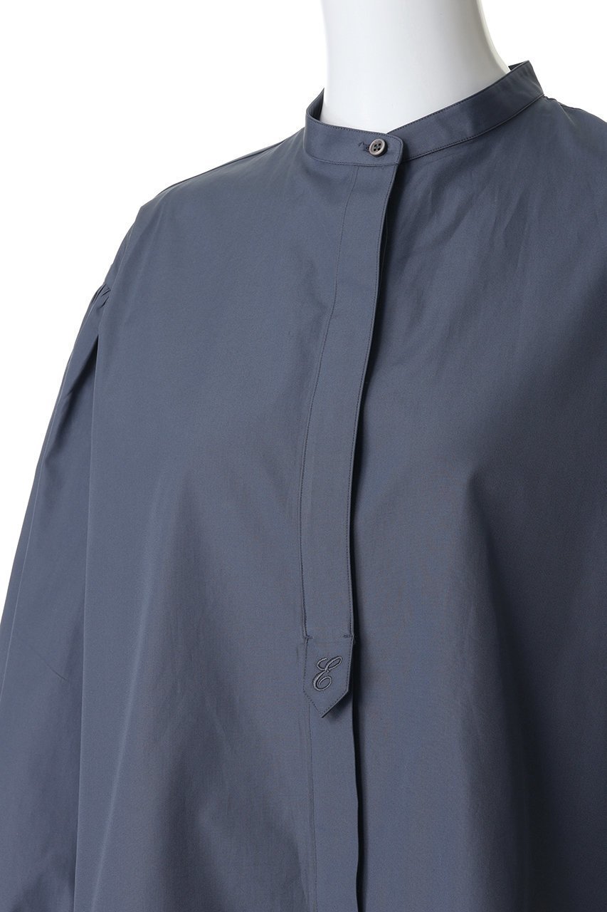 【エブール/ebure】のジェームスコットン バンドカラー長袖シャツ 人気、トレンドファッション・服の通販 founy(ファニー) 　ファッション　Fashion　レディースファッション　Fashion for Women　トップス・カットソー　Cut & Sew Tops　シャツ・ブラウス・オフィスカジュアル　Elegant Blouses & Button-Ups　イタリア　Italy　ギャザー　Gathered, Ruffled　シルク　Silk, 100% Silk　シルケット　Silket, Silky Cotton　スリーブ　Sleeve, Long Sleeve / Short Sleeve　フラット　Flat, Flat Shoes　ロング　Long, Long-Length　エレガント 上品　Elegant　長袖　Long Sleeve, Full Sleeve　other-5|ID: prp329100004876313 ipo3291000000036371968