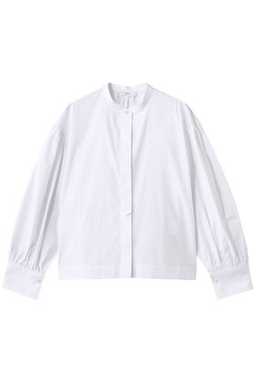 【エブール/ebure】 ジェームスコットン バンドカラー長袖シャツ人気、トレンドファッション・服の通販 founy(ファニー) ファッション Fashion レディースファッション Fashion for Women トップス・カットソー Cut & Sew Tops シャツ・ブラウス・オフィスカジュアル Elegant Blouses & Button-Ups イタリア Italy ギャザー Gathered, Ruffled シルク Silk, 100% Silk シルケット Silket, Silky Cotton スリーブ Sleeve, Long Sleeve / Short Sleeve フラット Flat, Flat Shoes ロング Long, Long-Length エレガント 上品 Elegant 長袖 Long Sleeve, Full Sleeve |ID:prp329100004876314