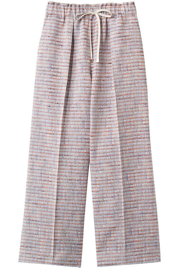 【エブール/ebure】のブルーネオンツイード イージーワイドパンツ インテリア・キッズ・メンズ・レディースファッション・服の通販 founy(ファニー) https://founy.com/ ファッション Fashion レディースファッション Fashion for Women パンツ Pants & Trousers オレンジ Orange ギャザー Gathered, Ruffled スピンドル Spindle, Drawcord ツイード Twill, Twill Weave トレンド Trend, Trending Now ネオン Neon, Neon Color パターン Pattern, Design Print フリンジ Fringe, Tassel ワイド Wide, Wide Fit 春 Spring |ID: prp329100004876319 ipo3291000000036372005