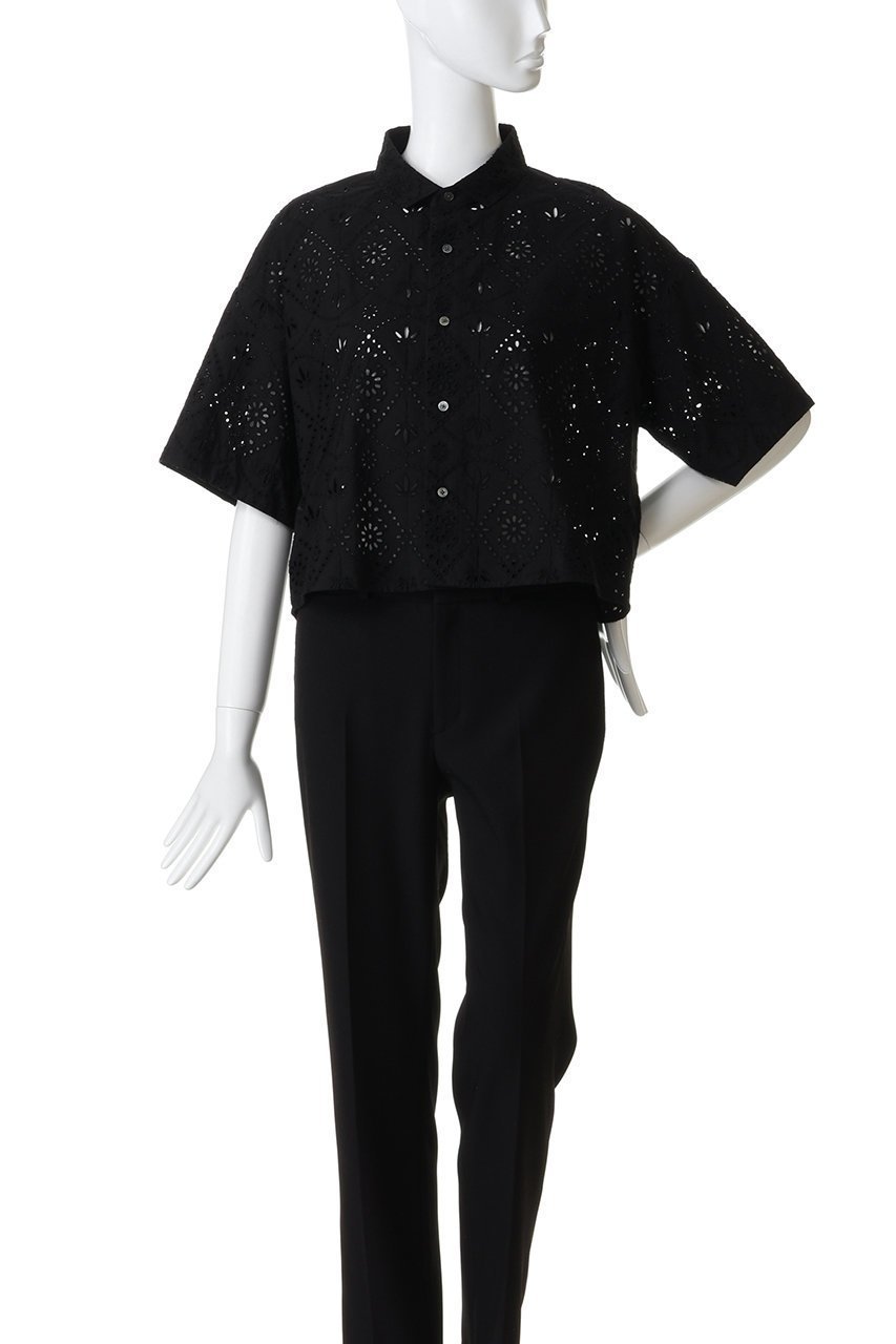 【ティッカ/TICCA】のレース半袖シャツ 人気、トレンドファッション・服の通販 founy(ファニー) 　ファッション　Fashion　レディースファッション　Fashion for Women　トップス・カットソー　Cut & Sew Tops　シャツ・ブラウス・オフィスカジュアル　Elegant Blouses & Button-Ups　ショート　Short, Short Length　スリーブ　Sleeve, Long Sleeve / Short Sleeve　デニム　Denim, Jeans Material　バランス　Balance, Style Balance　フェミニン　Feminine, Girly　フレア　Flare, Flared　レース　Lace, Lace Fabric　半袖　Short Sleeve, Half Sleeve　夏　Summer　春　Spring　S/S・春夏　SS, Spring/Summer, Warm Season　other-2|ID: prp329100004876331 ipo3291000000036372115