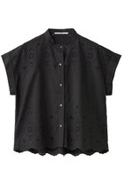【ティッカ/TICCA】のレースフレンチシャツ 大人の最旬トレンドファッション＆コーディネート founy(ファウニー) ファッション Fashion レディースファッション Fashion for Women トップス・カットソー Cut & Sew Tops シャツ・ブラウス・オフィスカジュアル Elegant Blouses & Button-Ups おすすめ Recommended / Our Picks インナー Innerwear ショート Short, Short Length ジャケット Jacket, Outerwear スリーブ Sleeve, Long Sleeve / Short Sleeve モダン Modern, Contemporary レース Lace, Lace Fabric エレガント 上品 Elegant thumbnail チャコールグレー|ID: prp329100004876334 ipo3291000000036686565