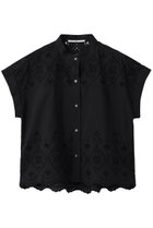 【ティッカ/TICCA】のレースフレンチシャツ 大人の最旬トレンドファッション＆コーディネート founy(ファウニー) ファッション Fashion レディースファッション Fashion for Women トップス・カットソー Cut & Sew Tops シャツ・ブラウス・オフィスカジュアル Elegant Blouses & Button-Ups おすすめ Recommended / Our Picks インナー Innerwear ショート Short, Short Length ジャケット Jacket, Outerwear スリーブ Sleeve, Long Sleeve / Short Sleeve モダン Modern, Contemporary レース Lace, Lace Fabric エレガント 上品 Elegant thumbnail ブラック|ID: prp329100004876334 ipo3291000000036686566