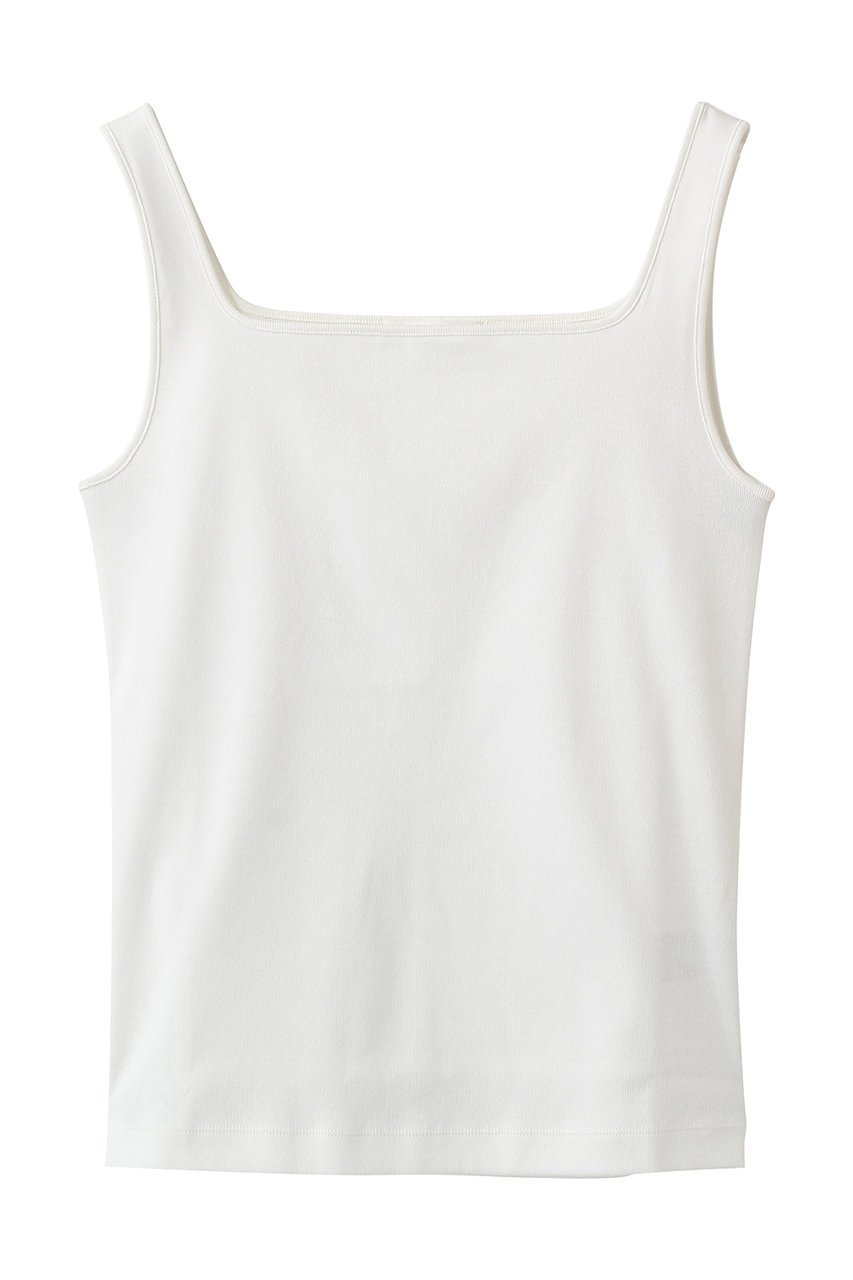 【エブール/ebure】のコットンフライス スクエアネックキャミソール 人気、トレンドファッション・服の通販 founy(ファニー) 　ファッション　Fashion　レディースファッション　Fashion for Women　トップス・カットソー　Cut & Sew Tops　キャミソール&ノースリーブ　Camisoles & Sleeveless Tops　シャツ・ブラウス・オフィスカジュアル　Elegant Blouses & Button-Ups　ロングTシャツ・Tシャツ　Longline T-Shirts & Tees　カットソー・ベーシックTシャツ　Cut-and-Sewn Tops / Stretch Tees & Basics　インナー　Innerwear　キャミソール　Camisole, Spaghetti Strap Top　シルケット　Silket, Silky Cotton　スクエア　Square, Square Shape　タンク　Tank Top, Sleeveless Top　 other-1|ID: prp329100004876347 ipo3291000000036372240