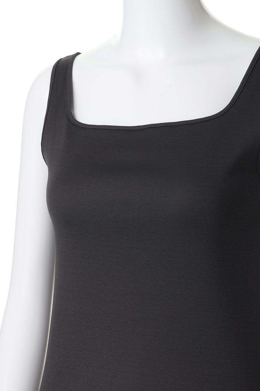 【エブール/ebure】のコットンフライス スクエアネックキャミソール 人気、トレンドファッション・服の通販 founy(ファニー) 　ファッション　Fashion　レディースファッション　Fashion for Women　トップス・カットソー　Cut & Sew Tops　キャミソール&ノースリーブ　Camisoles & Sleeveless Tops　シャツ・ブラウス・オフィスカジュアル　Elegant Blouses & Button-Ups　ロングTシャツ・Tシャツ　Longline T-Shirts & Tees　カットソー・ベーシックTシャツ　Cut-and-Sewn Tops / Stretch Tees & Basics　インナー　Innerwear　キャミソール　Camisole, Spaghetti Strap Top　シルケット　Silket, Silky Cotton　スクエア　Square, Square Shape　タンク　Tank Top, Sleeveless Top　other-5|ID: prp329100004876347 ipo3291000000036372254