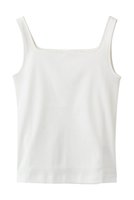 【エブール/ebure】のコットンフライス スクエアネックキャミソール 人気、トレンドファッション・服の通販 founy(ファニー) ファッション Fashion レディースファッション Fashion for Women トップス・カットソー Cut & Sew Tops キャミソール&ノースリーブ Camisoles & Sleeveless Tops シャツ・ブラウス・オフィスカジュアル Elegant Blouses & Button-Ups ロングTシャツ・Tシャツ Longline T-Shirts & Tees カットソー・ベーシックTシャツ Cut-and-Sewn Tops / Stretch Tees & Basics インナー Innerwear キャミソール Camisole, Spaghetti Strap Top シルケット Silket, Silky Cotton スクエア Square, Square Shape タンク Tank Top, Sleeveless Top |ID:prp329100004876348