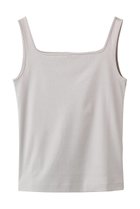 【エブール/ebure】のコットンフライス スクエアネックキャミソール 人気、トレンドファッション・服の通販 founy(ファニー) ファッション Fashion レディースファッション Fashion for Women トップス・カットソー Cut & Sew Tops キャミソール&ノースリーブ Camisoles & Sleeveless Tops シャツ・ブラウス・オフィスカジュアル Elegant Blouses & Button-Ups ロングTシャツ・Tシャツ Longline T-Shirts & Tees カットソー・ベーシックTシャツ Cut-and-Sewn Tops / Stretch Tees & Basics インナー Innerwear キャミソール Camisole, Spaghetti Strap Top シルケット Silket, Silky Cotton スクエア Square, Square Shape タンク Tank Top, Sleeveless Top thumbnail ライトグレー|ID: prp329100004876348 ipo3291000000036372244
