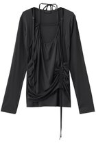 【メゾンスペシャル/MAISON SPECIAL】のHalter Neck Layered Tops/ホルターネックレイヤードトップス 人気、トレンドファッション・服の通販 founy(ファニー) ファッション Fashion レディースファッション Fashion for Women トップス・カットソー Cut & Sew Tops シャツ・ブラウス・オフィスカジュアル Elegant Blouses & Button-Ups ロングTシャツ・Tシャツ Longline T-Shirts & Tees カットソー・ベーシックTシャツ Cut-and-Sewn Tops / Stretch Tees & Basics おすすめ Recommended / Our Picks カーディガン Cardigan, Knitwear ジャケット Jacket, Outerwear スリーブ Sleeve, Long Sleeve / Short Sleeve フェミニン Feminine, Girly ロング Long, Long-Length thumbnail C.GRY(チャコールグレー)|ID: prp329100004876366 ipo3291000000036372392