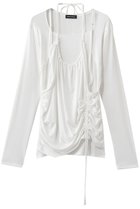 【メゾンスペシャル/MAISON SPECIAL】のHalter Neck Layered Tops/ホルターネックレイヤードトップス 人気、トレンドファッション・服の通販 founy(ファニー) ファッション Fashion レディースファッション Fashion for Women トップス・カットソー Cut & Sew Tops シャツ・ブラウス・オフィスカジュアル Elegant Blouses & Button-Ups ロングTシャツ・Tシャツ Longline T-Shirts & Tees カットソー・ベーシックTシャツ Cut-and-Sewn Tops / Stretch Tees & Basics おすすめ Recommended / Our Picks カーディガン Cardigan, Knitwear ジャケット Jacket, Outerwear スリーブ Sleeve, Long Sleeve / Short Sleeve フェミニン Feminine, Girly ロング Long, Long-Length thumbnail WHT(ホワイト)|ID: prp329100004876366 ipo3291000000036372396