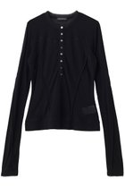 【メゾンスペシャル/MAISON SPECIAL】のHenley Neck Top/ヘンリーネックシアートップ BLK(ブラック)|ID: prp329100004876367 ipo3291000000036372416