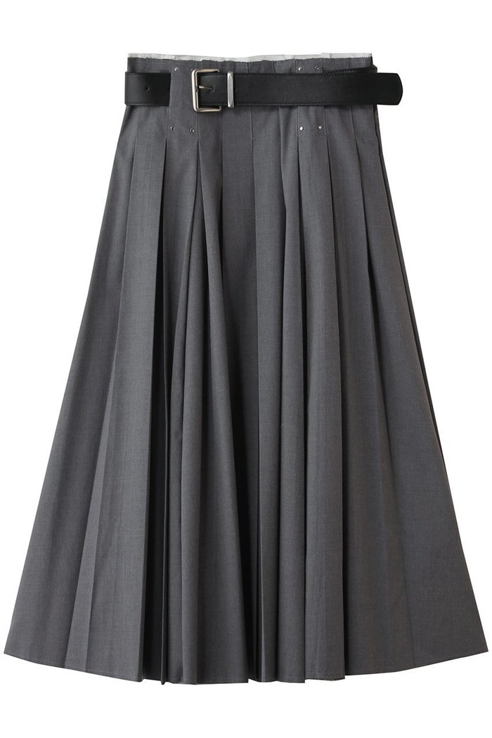 【メゾンスペシャル/MAISON SPECIAL】のBelted Pleated Skirt/ベルテッドプリーツスカート インテリア・キッズ・メンズ・レディースファッション・服の通販 founy(ファニー) https://founy.com/ ファッション Fashion レディースファッション Fashion for Women スカート Skirts プリーツスカート / 上品フェミニンスタイル Pleated Skirts ロングスカート Long Skirts / Maxi & Midi Skirts エレガント 上品 Elegant シンプル Simple, Minimal スリット Slit, Slit Detail プリーツ Pleats, Pleated ロング Long, Long-Length 再入荷 Restock / Back in Stock |ID: prp329100004876385 ipo3291000000036642313