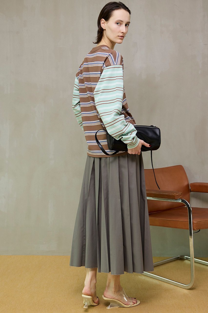 【メゾンスペシャル/MAISON SPECIAL】のBelted Pleated Skirt/ベルテッドプリーツスカート 大人の最旬トレンドファッション＆コーディネート founy(ファウニー) 　ファッション　Fashion　レディースファッション　Fashion for Women　スカート　Skirts　プリーツスカート / 上品フェミニンスタイル　Pleated Skirts　ロングスカート　Long Skirts / Maxi & Midi Skirts　エレガント 上品　Elegant　シンプル　Simple, Minimal　スリット　Slit, Slit Detail　プリーツ　Pleats, Pleated　ロング　Long, Long-Length　再入荷　Restock / Back in Stock　other-8|ID: prp329100004876385 ipo3291000000036729079