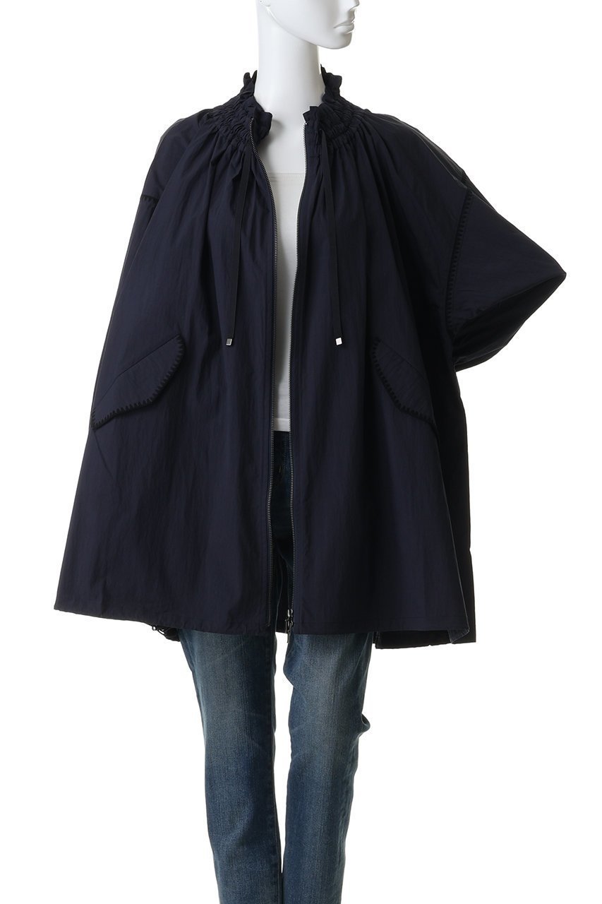 【マリリンムーン/MARILYN MOON】のシャーリングギャザーエンブロイダリーミディブルゾン 人気、トレンドファッション・服の通販 founy(ファニー) 　ファッション　Fashion　レディースファッション　Fashion for Women　アウター　Coat / Outerwear Collection　レディースジャケット・軽アウター　Jackets　ブルゾンジャケット・スポーティアウター　Blouson Jackets　エレガント 上品　Elegant　ギャザー　Gathered, Ruffled　シャーリング　Shirring, Ruched　ジャケット　Jacket, Outerwear　バランス　Balance, Style Balance　フラップ　Flap, Flap Pocket　ブルゾン　Blouson, Bomber Jacket　ポケット　Pocket, Pocket Detail　ミドル　Middle Length, Mid Height　other-8|ID: prp329100004876408 ipo3291000000036372793