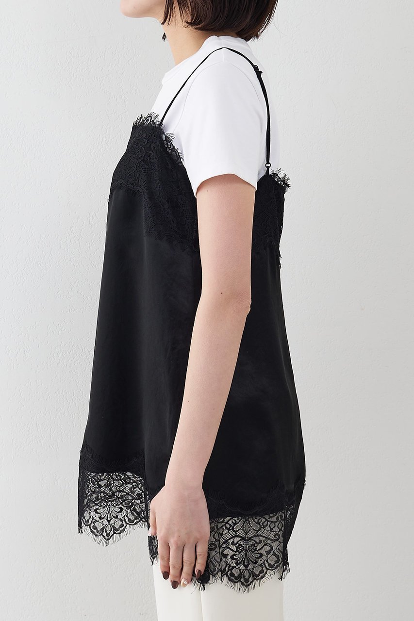 【ウィムガゼット/Whim Gazette】のサテンレースキャミソール 人気、トレンドファッション・服の通販 founy(ファニー) 　ファッション　Fashion　レディースファッション　Fashion for Women　トップス・カットソー　Cut & Sew Tops　キャミソール&ノースリーブ　Camisoles & Sleeveless Tops　シャツ・ブラウス・オフィスカジュアル　Elegant Blouses & Button-Ups　エレガント 上品　Elegant　キャミソール　Camisole, Spaghetti Strap Top　サテン　Satin, Glossy Fabric　ノースリーブ　Sleeveless, No-Sleeve　モダン　Modern, Contemporary　ラップ　Wrap, Wrap Design　レース　Lace, Lace Fabric　新作・新入荷　New Arrivals / New In　other-7|ID: prp329100004876409 ipo3291000000036372811