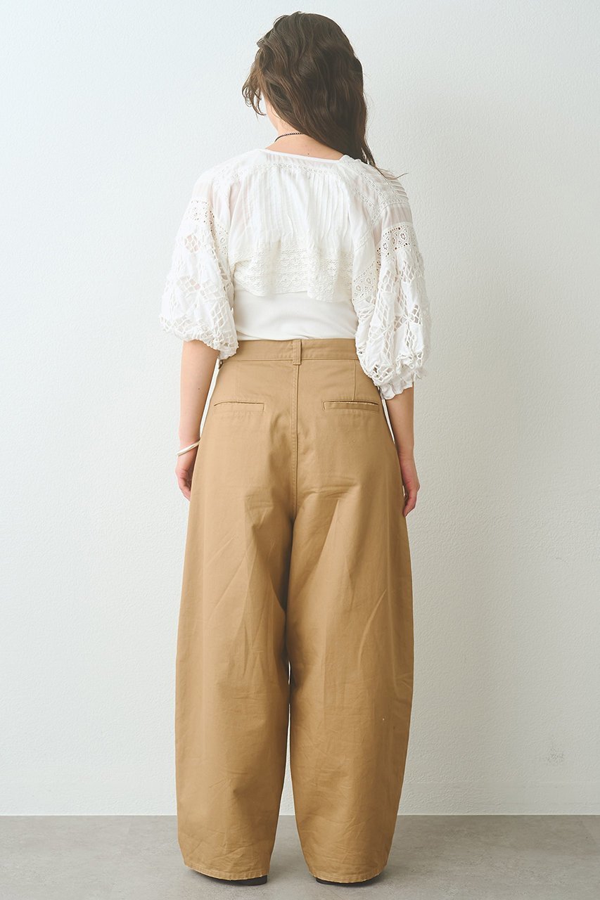 【ウィムガゼット/Whim Gazette】のタックチノパンツ 人気、トレンドファッション・服の通販 founy(ファニー) 　ファッション　Fashion　レディースファッション　Fashion for Women　パンツ　Pants & Trousers　おすすめ　Recommended / Our Picks　シンプル　Simple, Minimal　バランス　Balance, Style Balance　フォルム　Silhouette, Form　フランス　France, French　フロント　Front, Front Design　ルーズ　Loose, Oversized　ワイド　Wide, Wide Fit　other-4|ID: prp329100004876411 ipo3291000000036372823