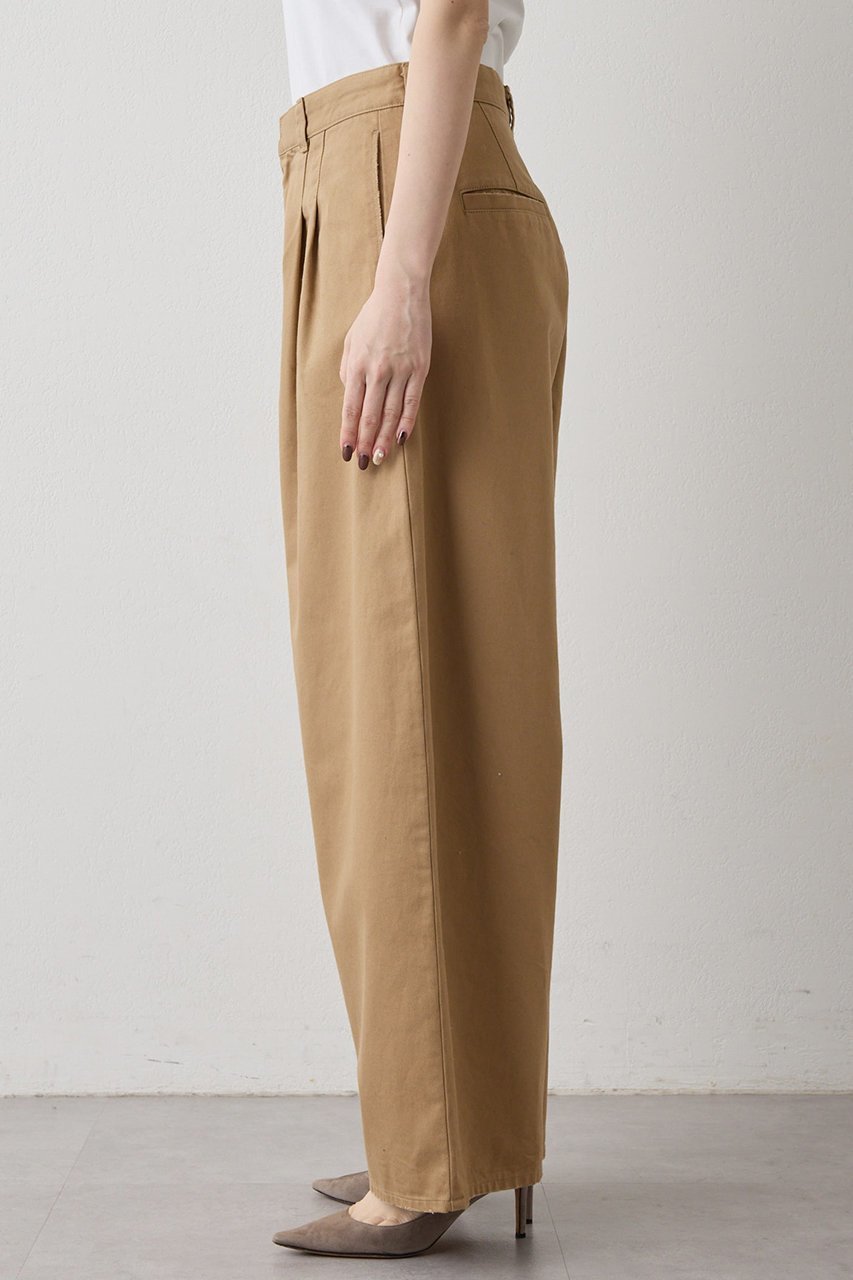 【ウィムガゼット/Whim Gazette】のタックチノパンツ 人気、トレンドファッション・服の通販 founy(ファニー) 　ファッション　Fashion　レディースファッション　Fashion for Women　パンツ　Pants & Trousers　おすすめ　Recommended / Our Picks　シンプル　Simple, Minimal　バランス　Balance, Style Balance　フォルム　Silhouette, Form　フランス　France, French　フロント　Front, Front Design　ルーズ　Loose, Oversized　ワイド　Wide, Wide Fit　other-7|ID: prp329100004876411 ipo3291000000036372829