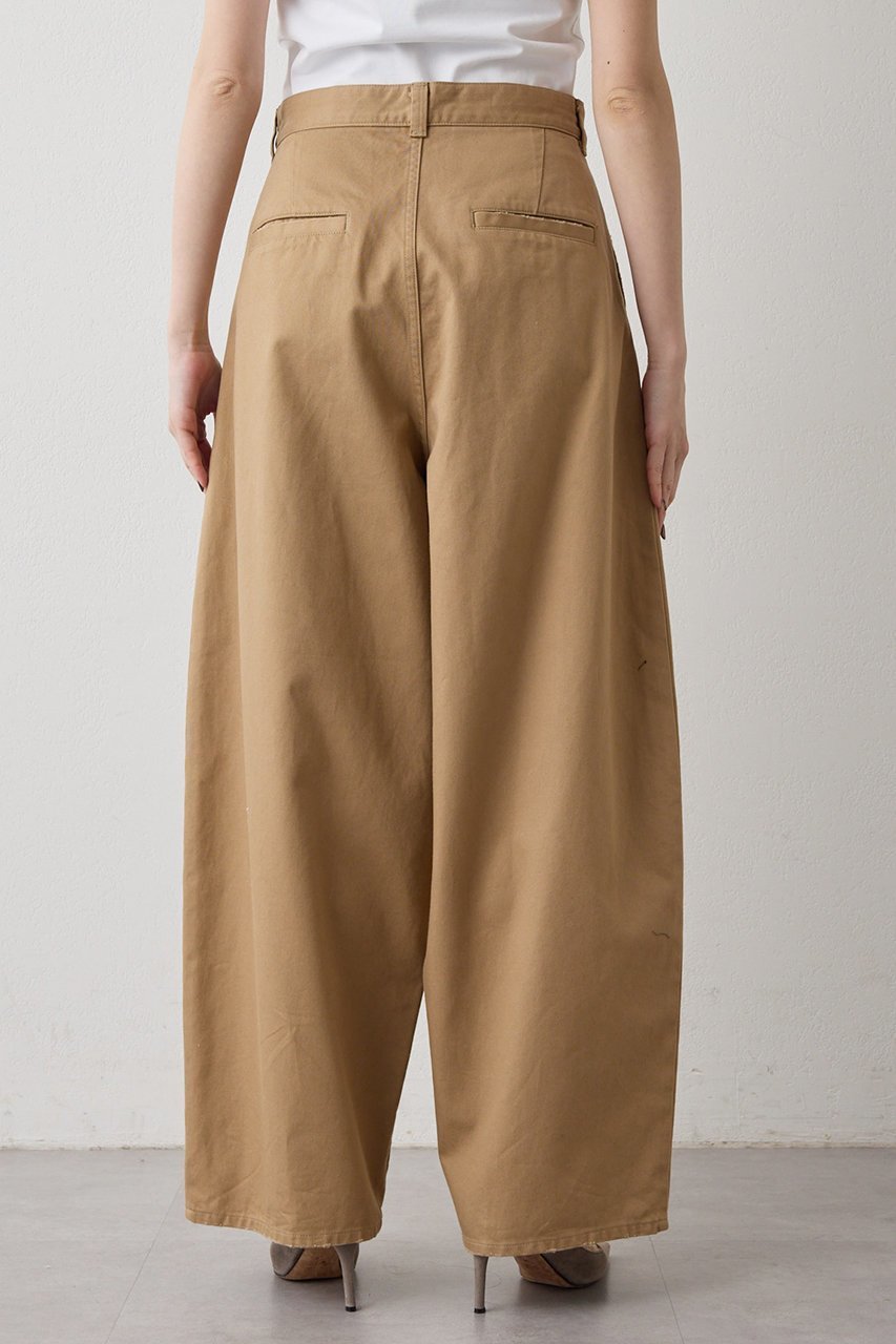 【ウィムガゼット/Whim Gazette】のタックチノパンツ 人気、トレンドファッション・服の通販 founy(ファニー) 　ファッション　Fashion　レディースファッション　Fashion for Women　パンツ　Pants & Trousers　おすすめ　Recommended / Our Picks　シンプル　Simple, Minimal　バランス　Balance, Style Balance　フォルム　Silhouette, Form　フランス　France, French　フロント　Front, Front Design　ルーズ　Loose, Oversized　ワイド　Wide, Wide Fit　other-8|ID: prp329100004876412 ipo3291000000036372831