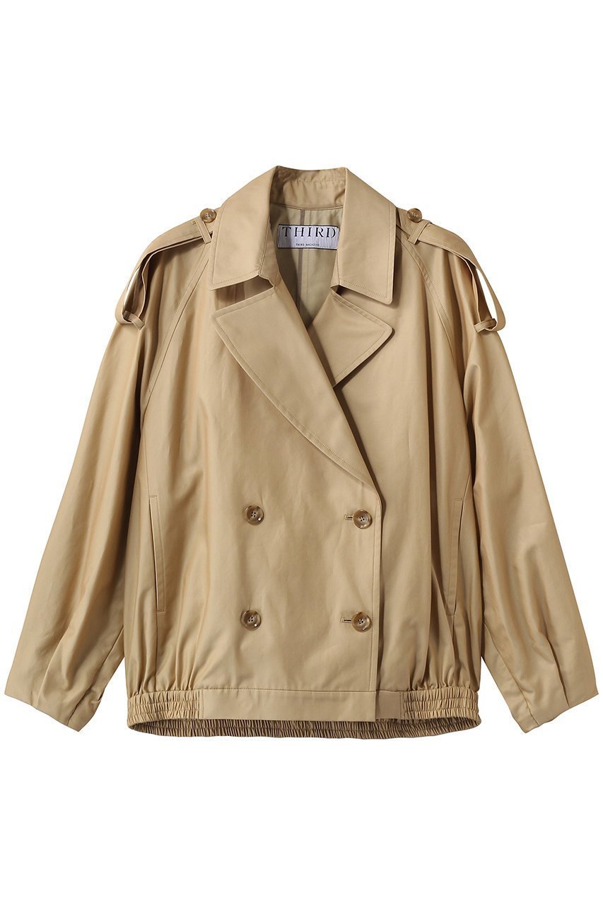 【サードマガジン/THIRD MAGAZINE】のトレンチブルゾン インテリア・キッズ・メンズ・レディースファッション・服の通販 founy(ファニー) 　ファッション　Fashion　レディースファッション　Fashion for Women　アウター　Coat / Outerwear Collection　レディースジャケット・軽アウター　Jackets　ブルゾンジャケット・スポーティアウター　Blouson Jackets　シルク　Silk, 100% Silk　ジャケット　Jacket, Outerwear　トレンチ　Trench, Trench Coat　バランス　Balance, Style Balance　ブルゾン　Blouson, Bomber Jacket　ワイド　Wide, Wide Fit　エレガント 上品　Elegant　再入荷　Restock / Back in Stock　定番　Standard, Basic Item　ベージュ|ID: prp329100004876425 ipo3291000000036372917
