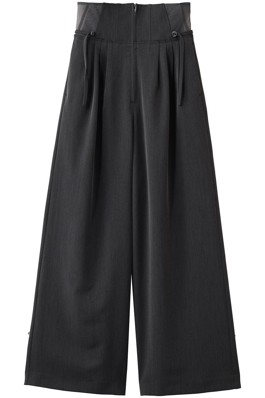 【メゾンスペシャル/MAISON SPECIAL】のHigh Waist Wide Pants/ハイウエストワイドパンツ インテリア・キッズ・メンズ・レディースファッション・服の通販 founy(ファウニー) 　ファッション　Fashion　レディースファッション　Fashion for Women　パンツ　Pants & Trousers　コルセット　Corset, Bustier　バランス　Balance, Style Balance　フォルム　Silhouette, Form　ワイド　Wide, Wide Fit　GRY(グレー)|ID: prp329100004876434 ipo3291000000036589383