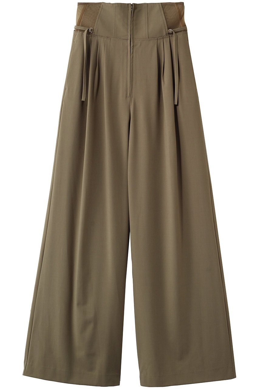【メゾンスペシャル/MAISON SPECIAL】のHigh Waist Wide Pants/ハイウエストワイドパンツ インテリア・キッズ・メンズ・レディースファッション・服の通販 founy(ファウニー) 　ファッション　Fashion　レディースファッション　Fashion for Women　パンツ　Pants & Trousers　コルセット　Corset, Bustier　バランス　Balance, Style Balance　フォルム　Silhouette, Form　ワイド　Wide, Wide Fit　BGE(ベージュ)|ID: prp329100004876434 ipo3291000000036589384
