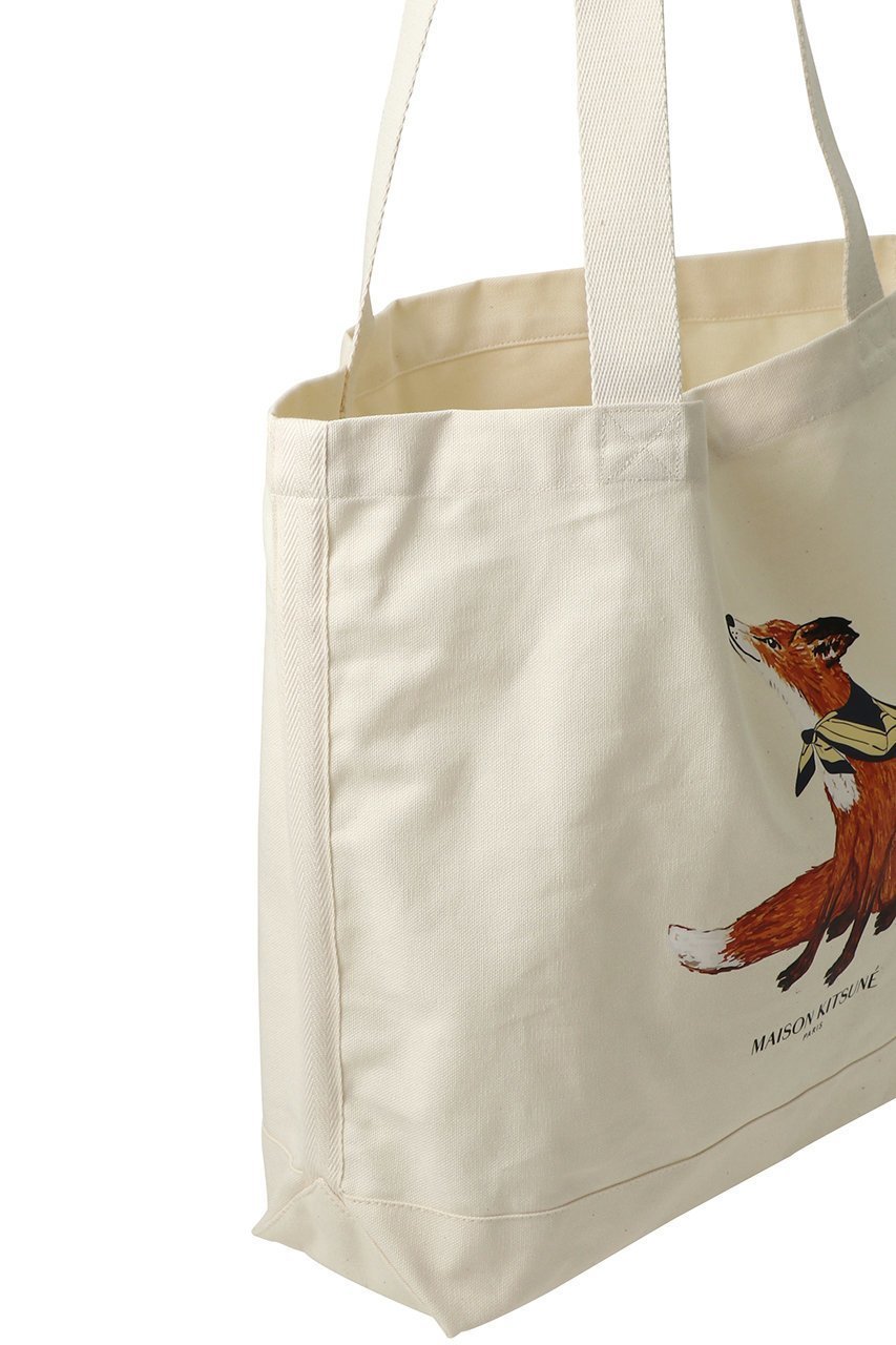 【メゾン キツネ/MAISON KITSUNE】の【UNISEX】DREAMING FOX トートバッグ 人気、トレンドファッション・服の通販 founy(ファニー) 　ファッション　Fashion　レディースファッション　Fashion for Women　バッグ　Bags　ユニセックス　Unisex, Genderless　おすすめ　Recommended / Our Picks　キャンバス　Canvas, Canvas Fabric　スクエア　Square, Square Shape　フロント　Front, Front Design　プリント　Print, Printed Pattern　ワーク　Workwear, Utility Style　新作・新入荷　New Arrivals / New In　旅行　Travel　other-4|ID: prp329100004876446 ipo3291000000036373114