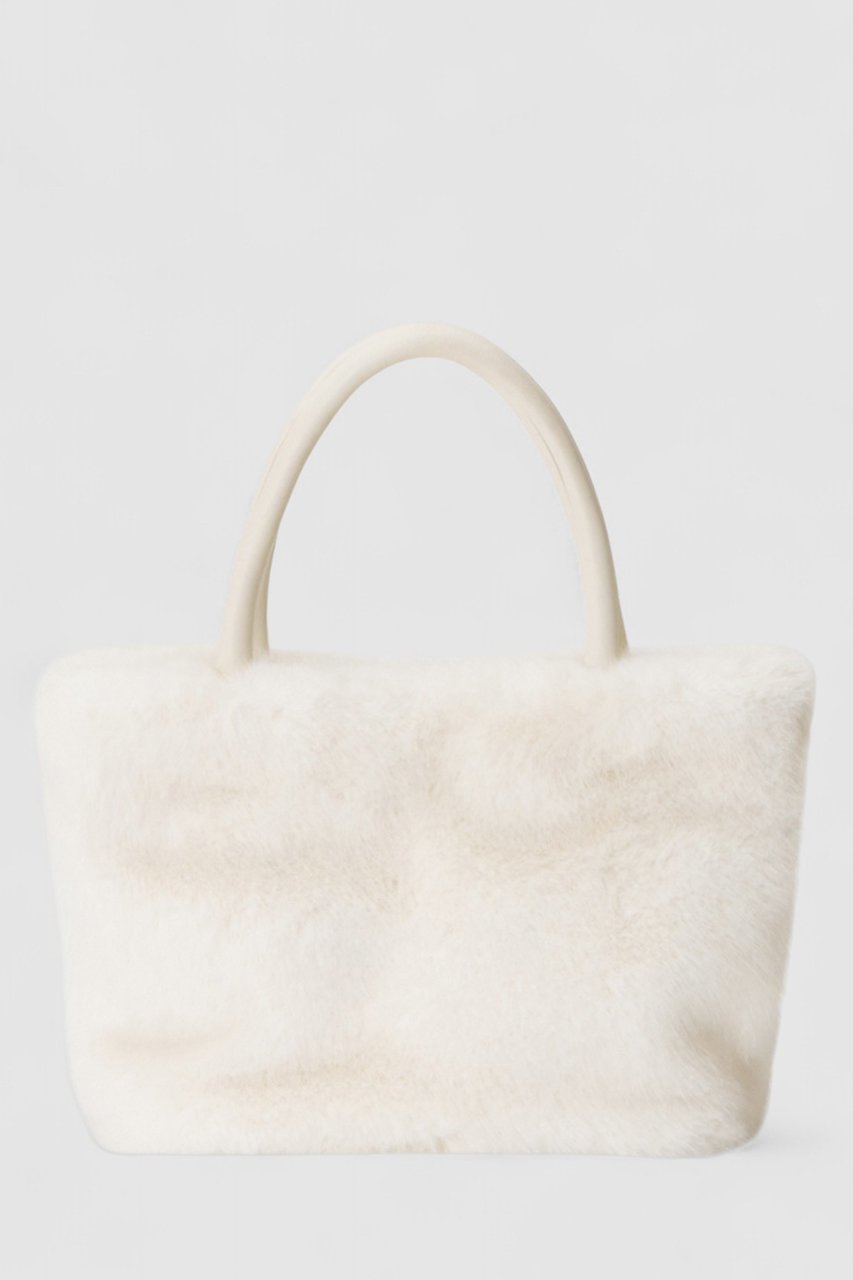 【アナイ/ANAYI】のフェイクファーハンドバッグ インテリア・キッズ・メンズ・レディースファッション・服の通販 founy(ファニー) 　ファッション　Fashion　レディースファッション　Fashion for Women　バッグ　Bags　おすすめ　Recommended / Our Picks　ベーシック　Basic, Essential　ホワイト|ID: prp329100004876463 ipo3291000000036373238