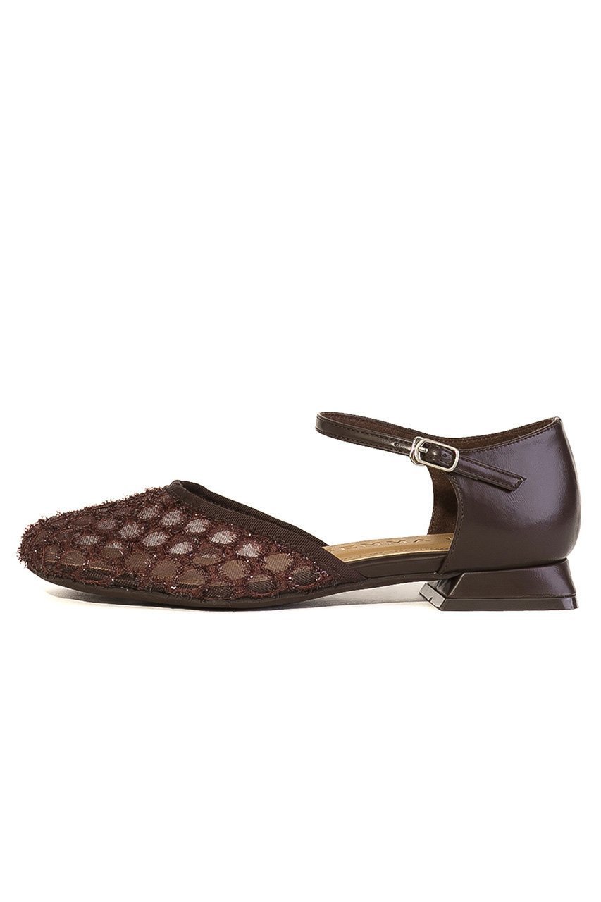 【ダニエラ アンド ジェマ/Daniella & GEMMA】のスクエアラウンドセパレートパンプス インテリア・キッズ・メンズ・レディースファッション・服の通販 founy(ファニー) 　ファッション　Fashion　レディースファッション　Fashion for Women　バッグ　Bags　アンクル　Ankle-Length Design　インソール　Shoe Insole　クッション　Cushion, Throw Pillow　セパレート　Separate, Two-Piece　セレモニー　Ceremony　パーティ　Party, Party Style　ラップ　Wrap, Wrap Design　新作・新入荷　New Arrivals / New In　ダークブラウン生地|ID: prp329100004876470 ipo3291000000036373291