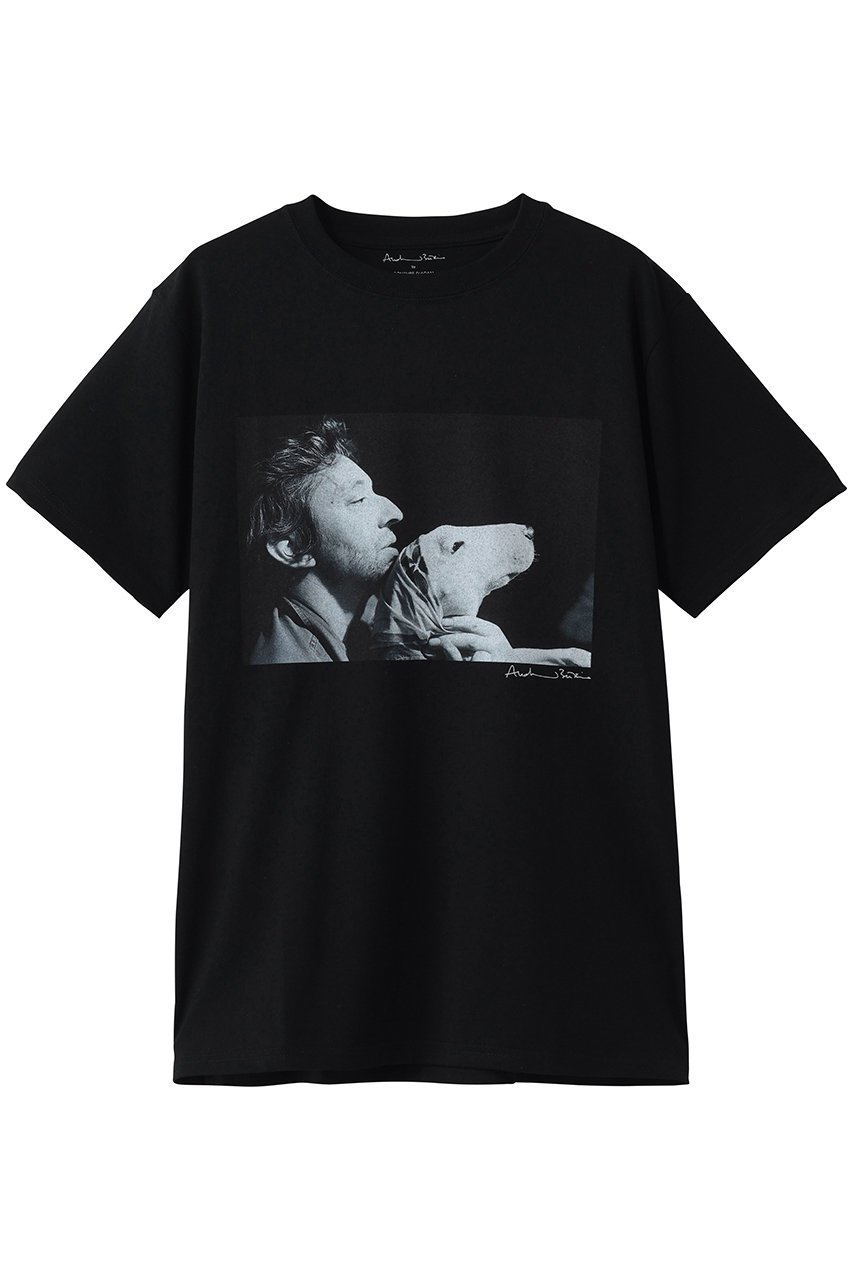 【エリオポール/heliopole】の【COUTURE D ADAM】SERGE & DOG Tシャツ 大人の最旬トレンドファッション＆コーディネート founy(ファウニー) 　ファッション　Fashion　レディースファッション　Fashion for Women　トップス・カットソー　Cut & Sew Tops　シャツ・ブラウス・オフィスカジュアル　Elegant Blouses & Button-Ups　ロングTシャツ・Tシャツ　Longline T-Shirts & Tees　カットソー・ベーシックTシャツ　Cut-and-Sewn Tops / Stretch Tees & Basics　インナー　Innerwear　ショート　Short, Short Length　スリーブ　Sleeve, Long Sleeve / Short Sleeve　ハーフ　Half, Half-Length　プリント　Print, Printed Pattern　ベーシック　Basic, Essential　犬　Dog　 other-1|ID: prp329100004876494 ipo3291000000037022915