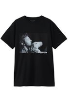 【エリオポール/heliopole】の【COUTURE D ADAM】SERGE & DOG Tシャツ 大人の最旬トレンドファッション＆コーディネート founy(ファウニー) ファッション Fashion レディースファッション Fashion for Women トップス・カットソー Cut & Sew Tops シャツ・ブラウス・オフィスカジュアル Elegant Blouses & Button-Ups ロングTシャツ・Tシャツ Longline T-Shirts & Tees カットソー・ベーシックTシャツ Cut-and-Sewn Tops / Stretch Tees & Basics インナー Innerwear ショート Short, Short Length スリーブ Sleeve, Long Sleeve / Short Sleeve ハーフ Half, Half-Length プリント Print, Printed Pattern ベーシック Basic, Essential 犬 Dog thumbnail ブラック|ID: prp329100004876494 ipo3291000000037022917