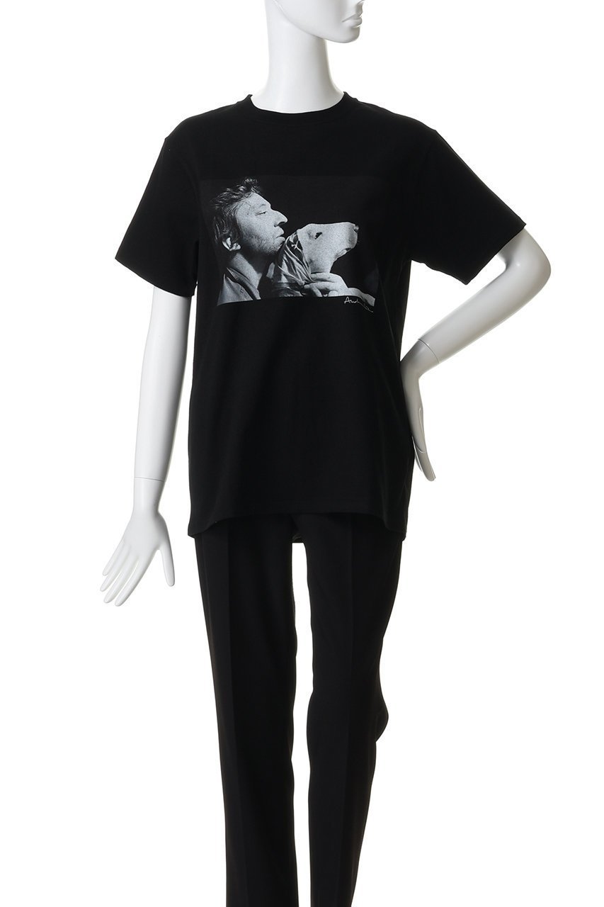 【エリオポール/heliopole】の【COUTURE D ADAM】SERGE & DOG Tシャツ 大人の最旬トレンドファッション＆コーディネート founy(ファウニー) 　ファッション　Fashion　レディースファッション　Fashion for Women　トップス・カットソー　Cut & Sew Tops　シャツ・ブラウス・オフィスカジュアル　Elegant Blouses & Button-Ups　ロングTシャツ・Tシャツ　Longline T-Shirts & Tees　カットソー・ベーシックTシャツ　Cut-and-Sewn Tops / Stretch Tees & Basics　インナー　Innerwear　ショート　Short, Short Length　スリーブ　Sleeve, Long Sleeve / Short Sleeve　ハーフ　Half, Half-Length　プリント　Print, Printed Pattern　ベーシック　Basic, Essential　犬　Dog　other-2|ID: prp329100004876494 ipo3291000000037022918
