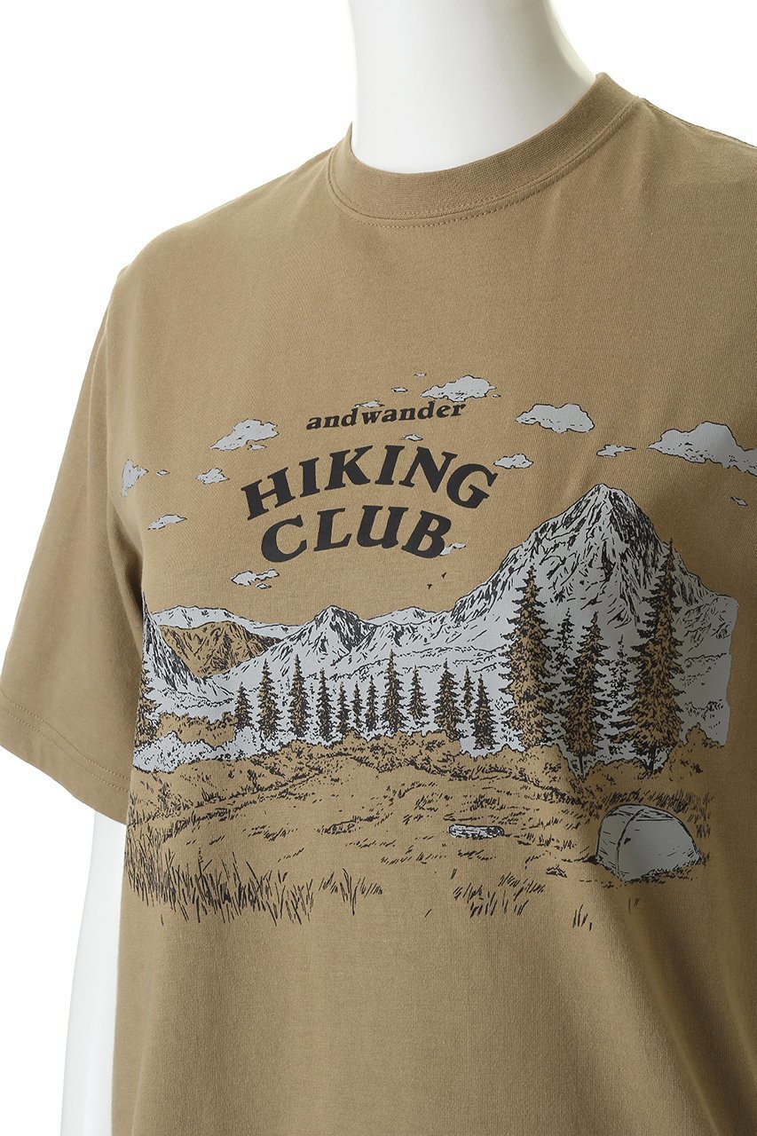 【アンドワンダー/and wander】の【UNISEX】hiking club Tシャツ 大人の最旬トレンドファッション＆コーディネート founy(ファウニー) 　ファッション　Fashion　レディースファッション　Fashion for Women　トップス・カットソー　Cut & Sew Tops　シャツ・ブラウス・オフィスカジュアル　Elegant Blouses & Button-Ups　ロングTシャツ・Tシャツ　Longline T-Shirts & Tees　カットソー・ベーシックTシャツ　Cut-and-Sewn Tops / Stretch Tees & Basics　ユニセックス　Unisex, Genderless　アウトドア　Outdoor Clothing　グラフィック　Graphic, Graphic Design　ショート　Short, Short Length　スリーブ　Sleeve, Long Sleeve / Short Sleeve　フィット　Fit, Slim Fit　other-5|ID: prp329100004876511 ipo3291000000037023032