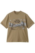 【アンドワンダー/and wander】の【UNISEX】hiking club Tシャツ ライトブラウン|ID: prp329100004876512 ipo3291000000036373599