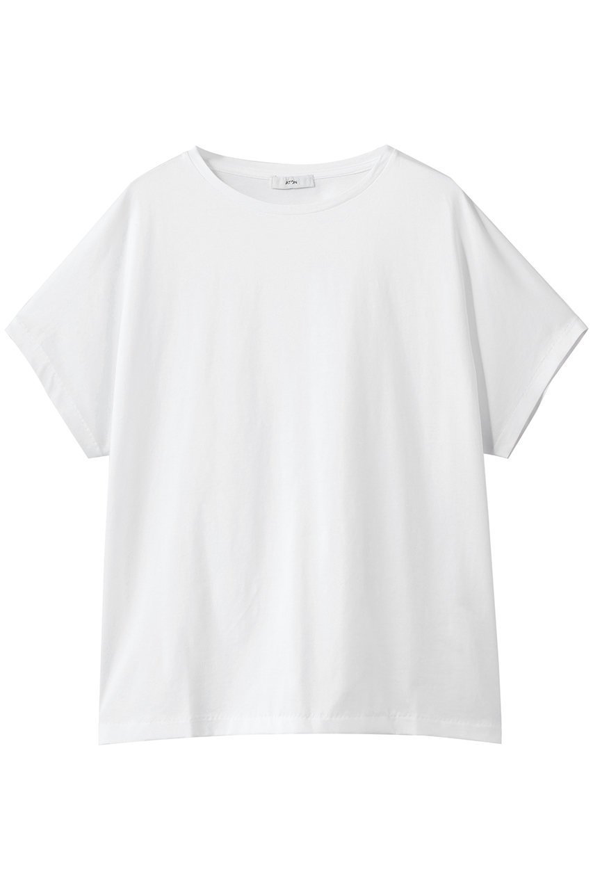 【エイトン/ATON】のSUVIN 60/2 キャップ スリーブ Tシャツ 大人の最旬トレンドファッション＆コーディネート founy(ファウニー) 　ファッション　Fashion　レディースファッション　Fashion for Women　トップス・カットソー　Cut & Sew Tops　シャツ・ブラウス・オフィスカジュアル　Elegant Blouses & Button-Ups　ロングTシャツ・Tシャツ　Longline T-Shirts & Tees　カットソー・ベーシックTシャツ　Cut-and-Sewn Tops / Stretch Tees & Basics　カットソー　Cut and Sewn Top　キャップ　Cap, Baseball Cap　ショート　Short, Short Length　スリーブ　Sleeve, Long Sleeve / Short Sleeve　 other-1|ID: prp329100004876518 ipo3291000000037023066