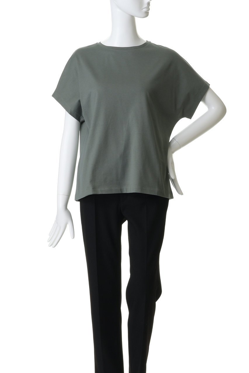 【エイトン/ATON】のSUVIN 60/2 キャップ スリーブ Tシャツ 大人の最旬トレンドファッション＆コーディネート founy(ファウニー) 　ファッション　Fashion　レディースファッション　Fashion for Women　トップス・カットソー　Cut & Sew Tops　シャツ・ブラウス・オフィスカジュアル　Elegant Blouses & Button-Ups　ロングTシャツ・Tシャツ　Longline T-Shirts & Tees　カットソー・ベーシックTシャツ　Cut-and-Sewn Tops / Stretch Tees & Basics　カットソー　Cut and Sewn Top　キャップ　Cap, Baseball Cap　ショート　Short, Short Length　スリーブ　Sleeve, Long Sleeve / Short Sleeve　other-2|ID: prp329100004876518 ipo3291000000037023073