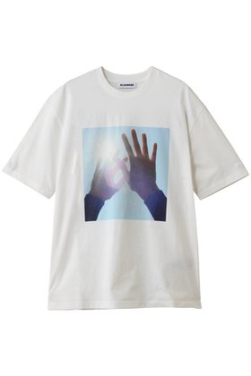 【ジル サンダー/JIL SANDER】 クルーネック フォトプリントTシャツ人気、トレンドファッション・服の通販 founy(ファニー) ファッション Fashion レディースファッション Fashion for Women トップス・カットソー Cut & Sew Tops シャツ・ブラウス・オフィスカジュアル Elegant Blouses & Button-Ups ロングTシャツ・Tシャツ Longline T-Shirts & Tees カットソー・ベーシックTシャツ Cut-and-Sewn Tops / Stretch Tees & Basics ショート Short, Short Length スリーブ Sleeve, Long Sleeve / Short Sleeve プリント Print, Printed Pattern 新作・新入荷 New Arrivals / New In |ID:prp329100004876520