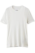 【ジル サンダー/JIL SANDER】のクルーネック フィットTシャツ 大人の最旬トレンドファッション＆コーディネート founy(ファウニー) ファッション Fashion レディースファッション Fashion for Women トップス・カットソー Cut & Sew Tops シャツ・ブラウス・オフィスカジュアル Elegant Blouses & Button-Ups ロングTシャツ・Tシャツ Longline T-Shirts & Tees カットソー・ベーシックTシャツ Cut-and-Sewn Tops / Stretch Tees & Basics おすすめ Recommended / Our Picks インナー Innerwear ショート Short, Short Length ジャケット Jacket, Outerwear ストレッチ Stretch, Stretchy Fabric スリーブ Sleeve, Long Sleeve / Short Sleeve フィット Fit, Slim Fit 夏 Summer 春 Spring S/S・春夏 SS, Spring/Summer, Warm Season thumbnail オプティックホワイト|ID: prp329100004876522 ipo3291000000037023097