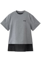 【プランク プロジェクト/PRANK PROJECT】のダブルレイヤーTシャツ 大人の最旬トレンドファッション＆コーディネート founy(ファウニー) ファッション Fashion レディースファッション Fashion for Women トップス・カットソー Cut & Sew Tops シャツ・ブラウス・オフィスカジュアル Elegant Blouses & Button-Ups ロングTシャツ・Tシャツ Longline T-Shirts & Tees カットソー・ベーシックTシャツ Cut-and-Sewn Tops / Stretch Tees & Basics ショート Short, Short Length スリーブ Sleeve, Long Sleeve / Short Sleeve チュニック Tunic, Long Top ロールアップ Roll-Up, Cuffed Hem ワイヤー Wire, Wired Bra thumbnail GRY(グレー)|ID: prp329100004876536 ipo3291000000037011999
